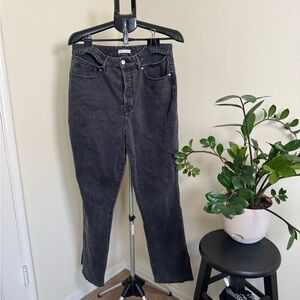 Good American Charcoal Denim Pants